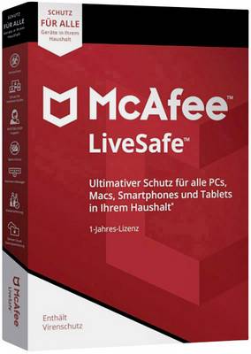McAfee LiveSafe Full version, 1 licence Windows, Mac OS ...