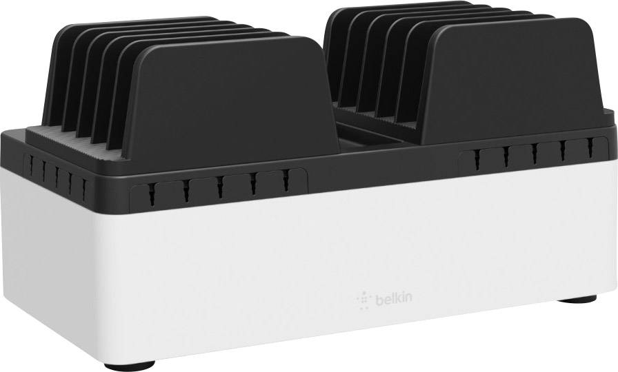 Belkin Store&Charge Base Bundle USB charging station Mains socket, USB Black, White Mains socket-3