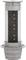 A retractable power strip with three socket outlets, silver-coloured housing.