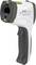 Infrared thermometer with display and ergonomic handle, brand name visible. Measures temperatures non-contact via a laser beam.
