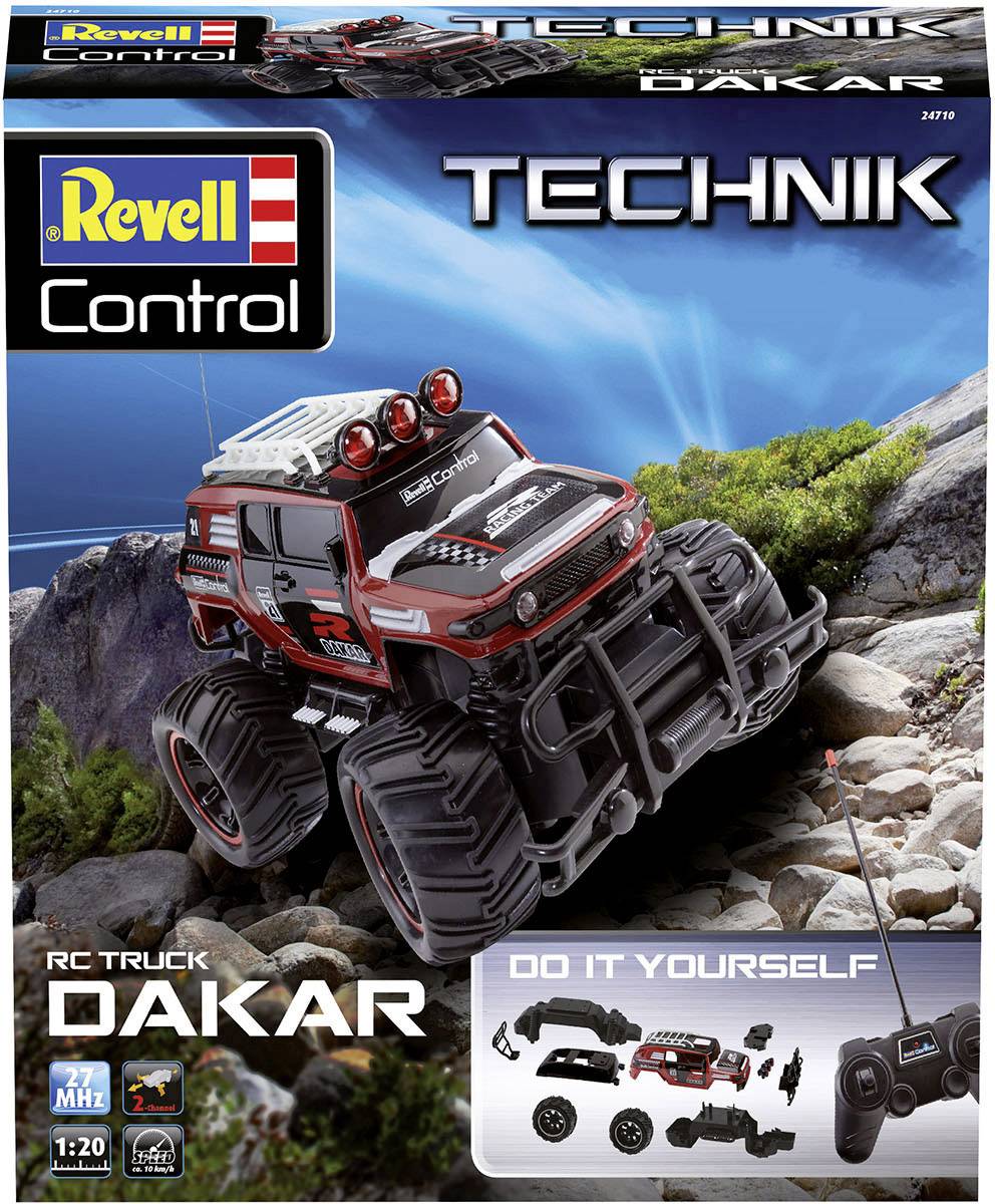 Revell Control 24710 Technik RC Car Kit "Dakar" with 27 Mhz remote control 