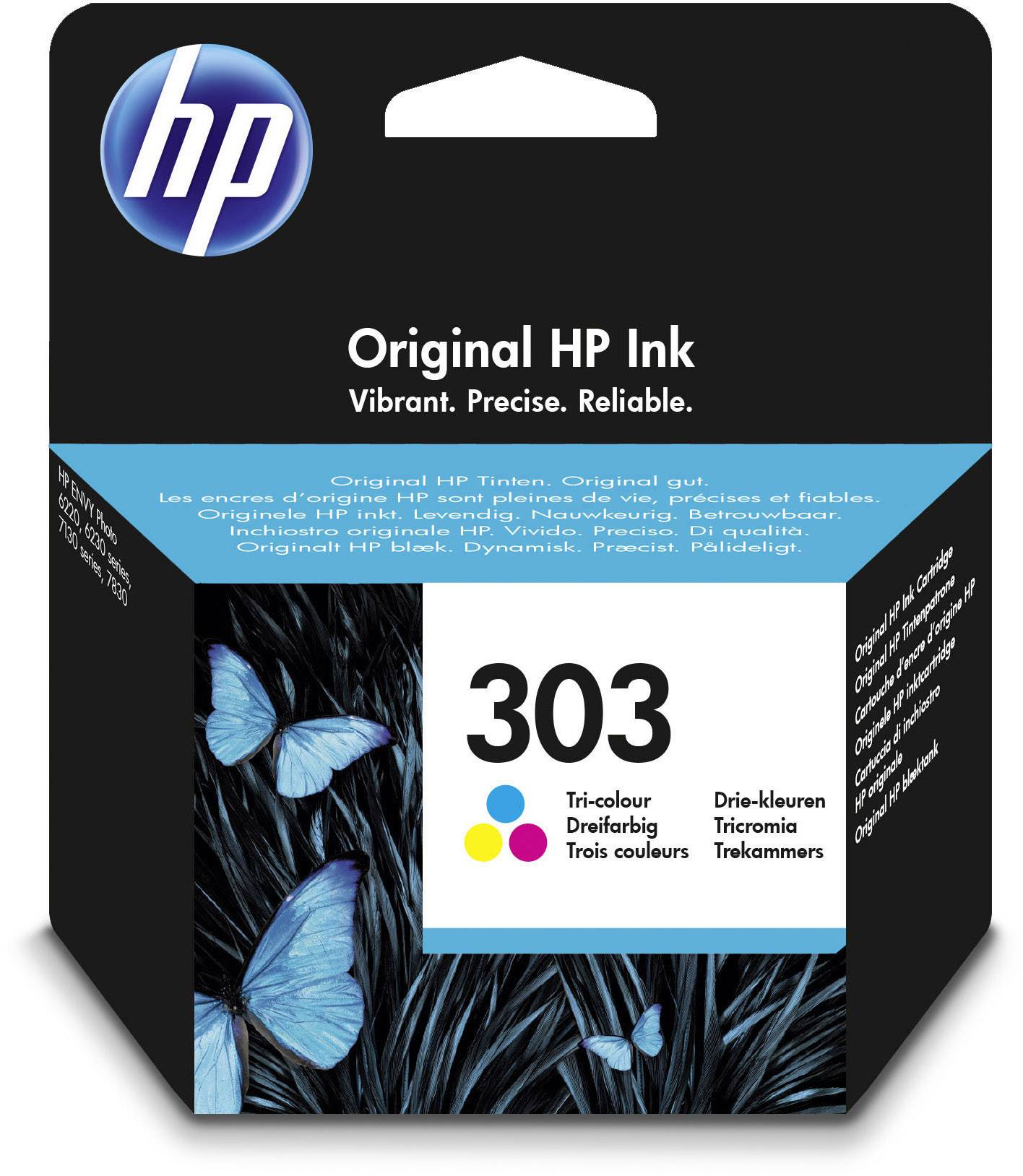 HP Ink cartridge 303 Original Cyan, Magenta, Yellow T6N01AE Ink