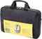 Black notebook bag with handles, pictured with a yellow label reading 'DICOTA Value Toploading Kit'. Includes an optical mouse.