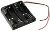 MPD BC4AAAW Battery tray 4x AAA Cable (L x W x H) 51 x 48 x 13 mm