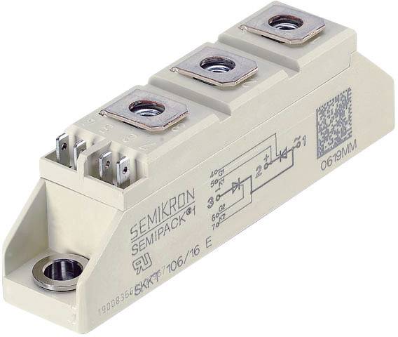 SKR 26/12, Semikron Schraub Diode Kathoden-Bolzen, 1200V / 25A, 2-Pin  DO-203AA