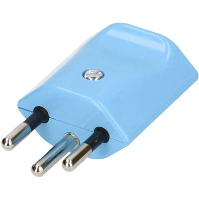 Max Hauri 132609 Mains plug (Switzerland) Plastic 250 V Blue-0