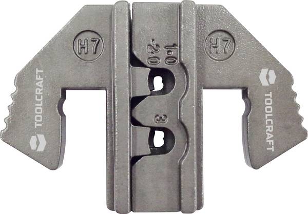 TOOLCRAFT PLE-0H7 Crimping Bits Crimp insert for Delphi Weather Pack H7 plug AWG 16-14/12 1,0-2,0/3.0 mm² Suitable for brand (pliers): TOOLCRAFT PZ-500