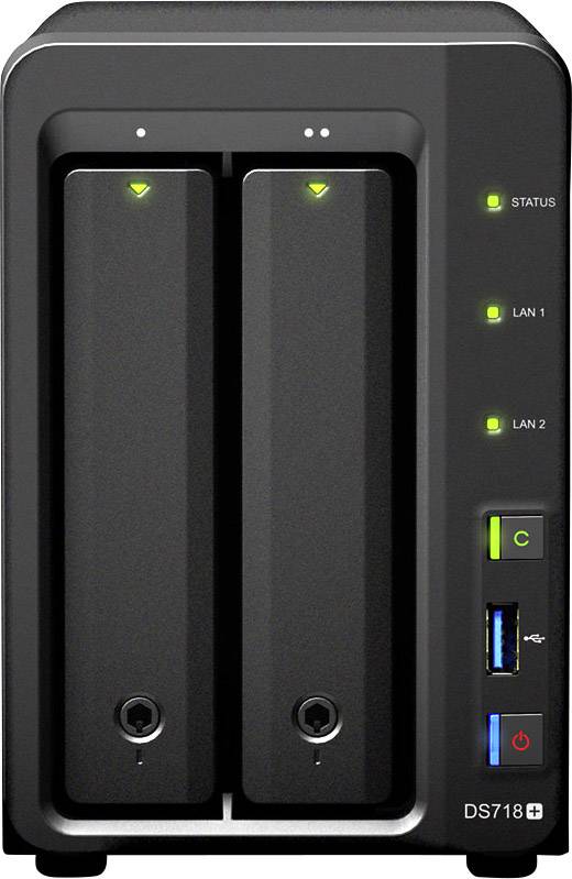 Synology DiskStation DS718+ NAS server casing 2 Bay