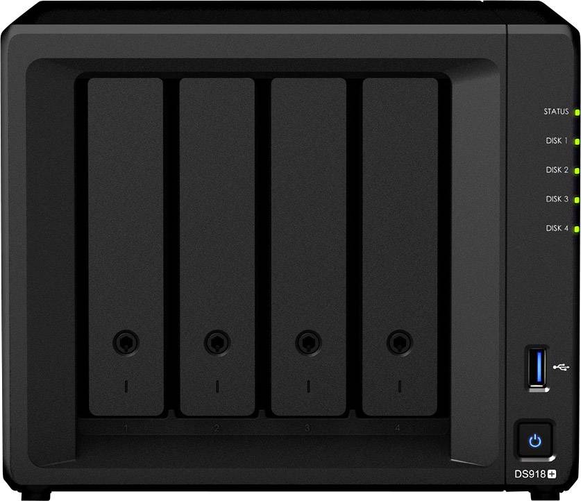 Synology DiskStation DS918+ NAS server casing 4 Bay 2x M2 slot