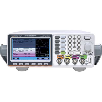 'Multi-channel Function Generator MFG-2160MR with Display of Signal Parameters, Waveforms and Control Elements for Signal Management.'