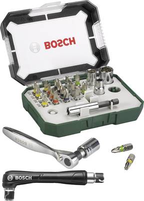 Tragisk Genoptag reb Bosch Accessories Promoline 2607017392 Bit set 27-piece Slot, Pozidriv,  Phillips, Allen, Star incl. torque wrench | Conrad.com