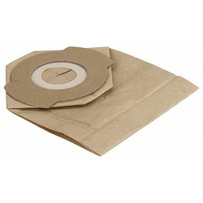 A brown paper vacuum cleaner bag lying flat.