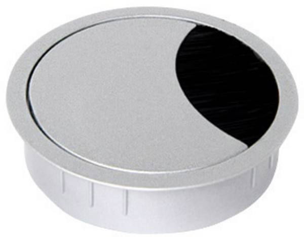 Bachmann 930.300 Cable grommet circular Mounting hole diameter 80 mm Zinc (die-cast) Grey 1 pc(s)