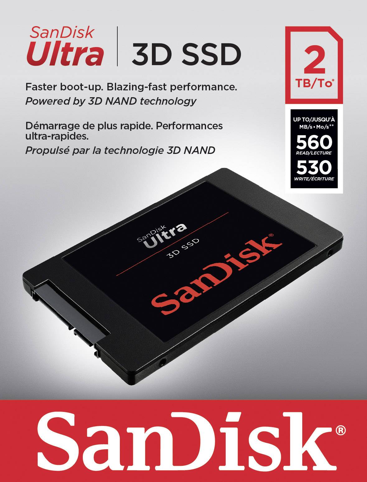 2.5" (6.35 cm) internal SSD 2 TB SanDisk Ultra® 3D Retail SDSSDH3-2T00-G25 SATA 6 Gbps-3