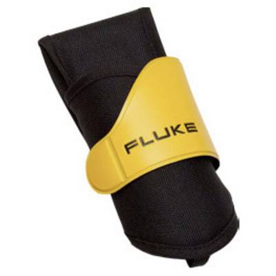 Portable tool holder in black and yellow with 'Fluke' branding.