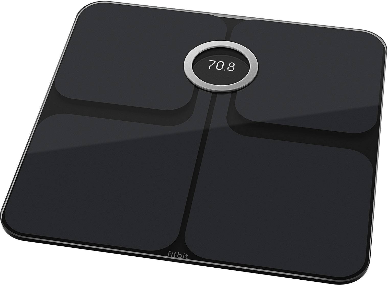 Fitbit Aria 2 Black Analytical Scales Weight Range150 Kg Black 