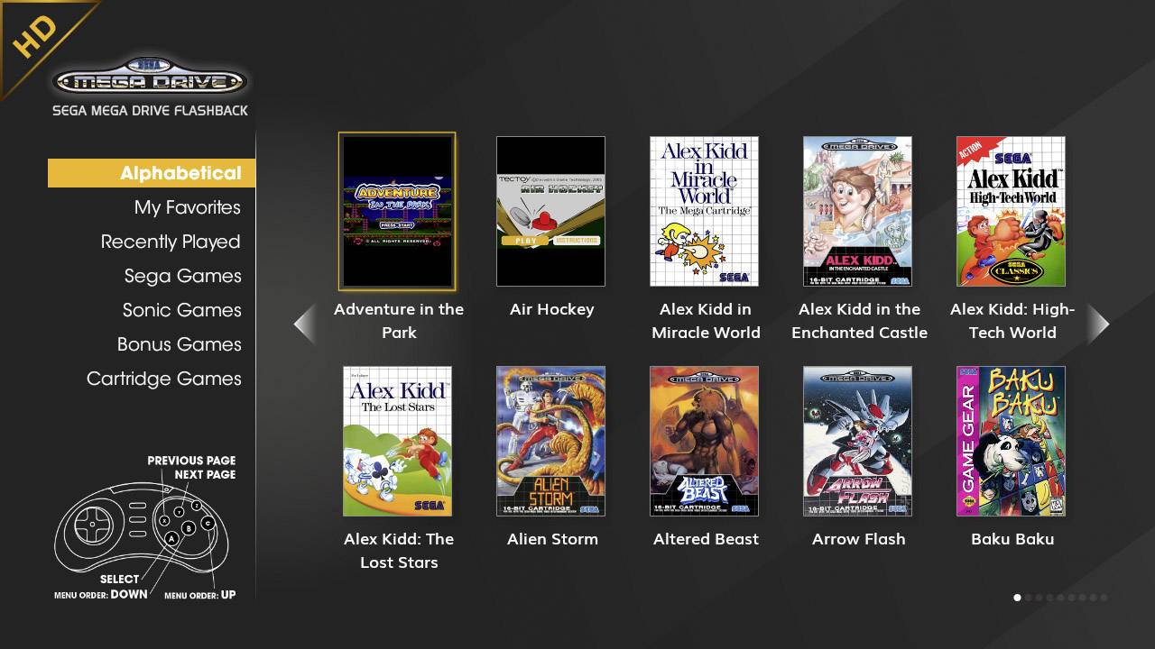 SEGA Megadrive Flashback HD Retro game console Black incl. 2x wireless controller-33