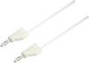 VOLTCRAFT MSB-300 Test lead Banana jack 4 mm Silicone 1.00 m White 1 pc(s)