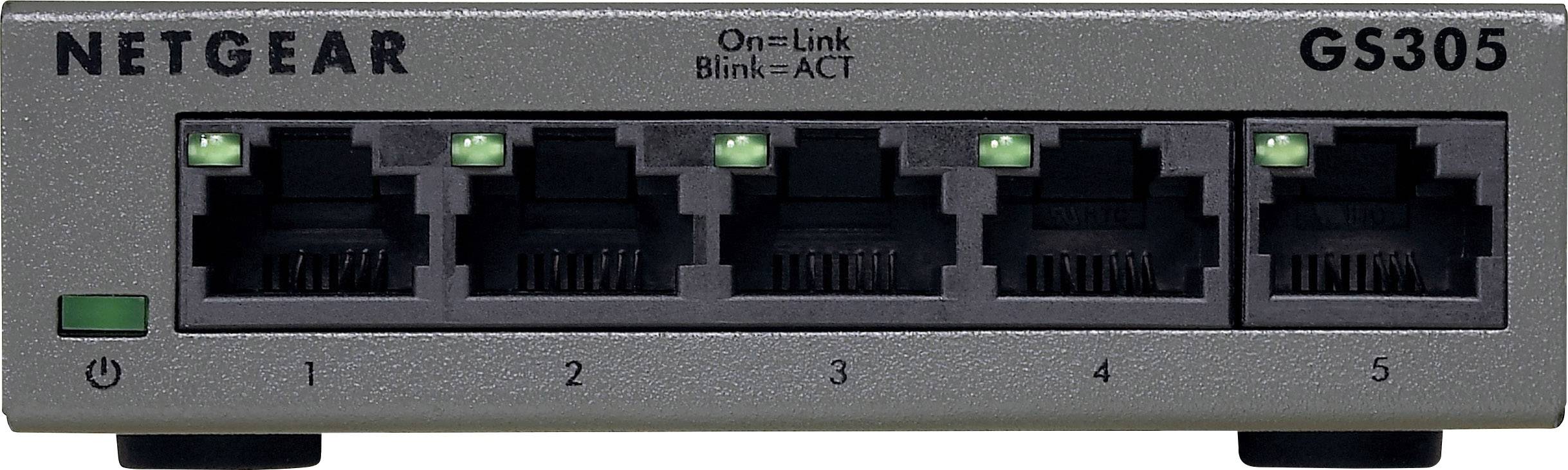 NETGEAR GS305 Network switch 5 ports 1 MBit/s