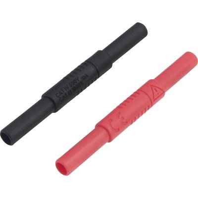VOLTCRAFT MSL-504 Test lead connector [4 mm socket - 4 mm socket]  Black, Red 1 pc(s)