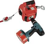 Rope winch for cordless screwdriver (at least 4 Nm) or drill machine