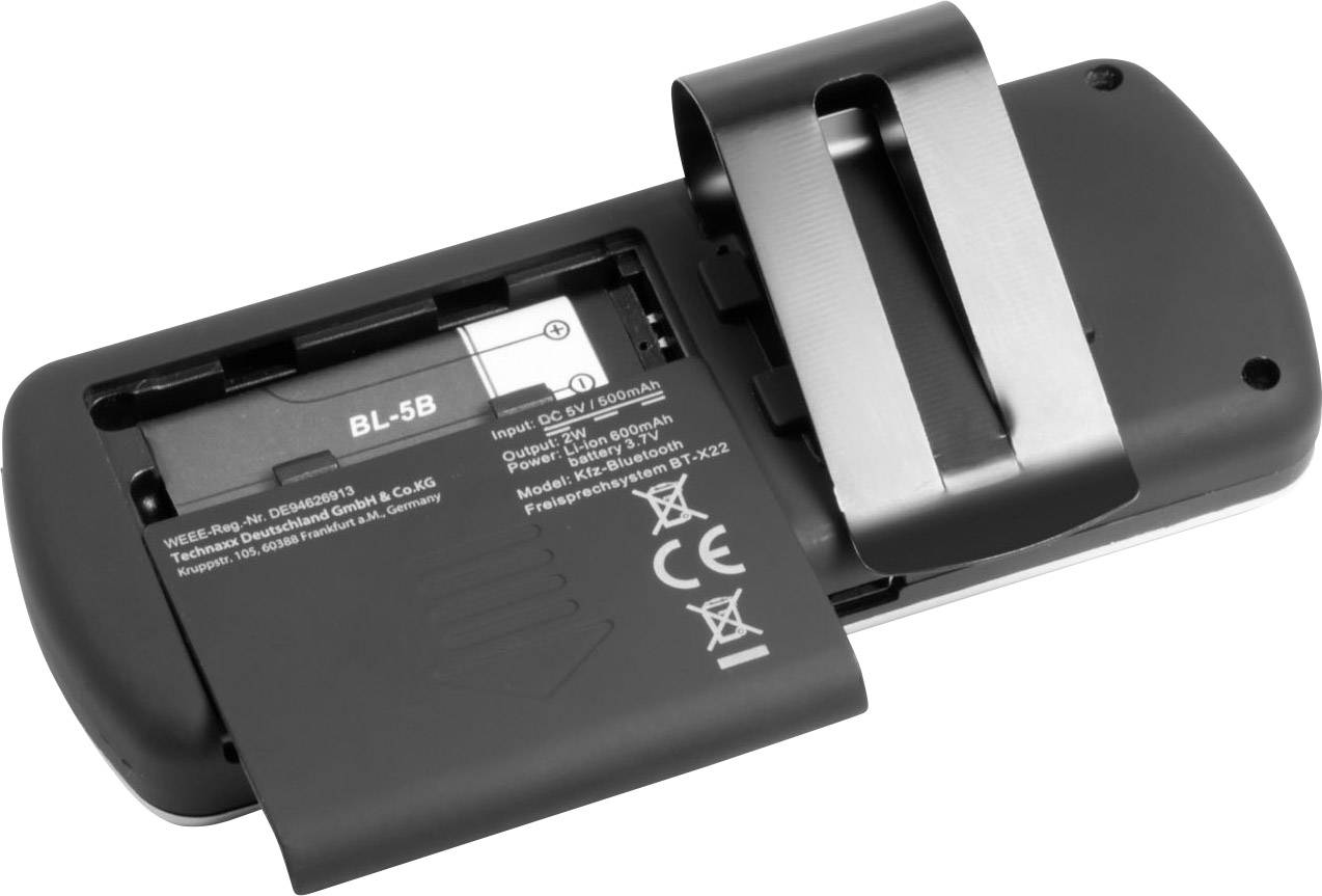 Bluetooth handsfree set Technaxx BT-X22 Max. talk time: 20 h-3