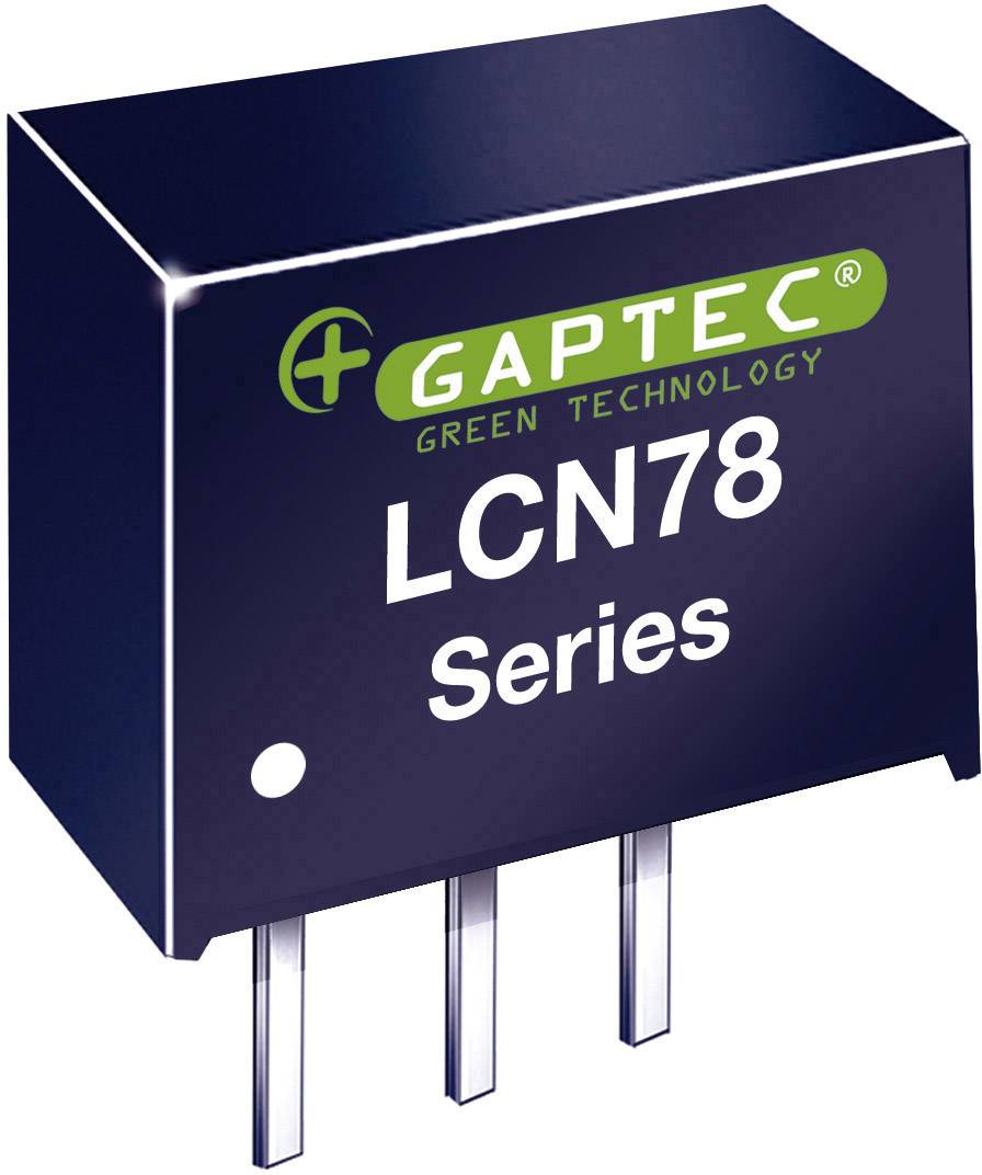 Black electronic circuit board with the inscription 'GAPTEC Green Technology LCN78 Series'. Contains three metal connectors at the bottom.