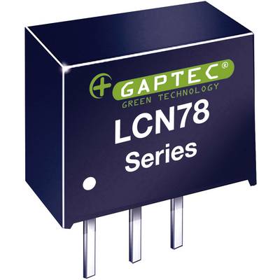 Black electronic circuit board with the inscription 'GAPTEC Green Technology LCN78 Series'. Contains three metal connectors at the bottom.
