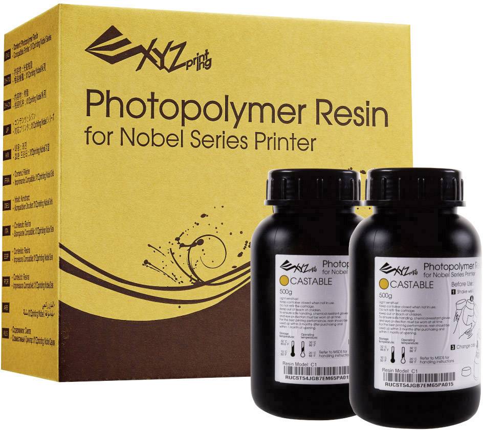 XYZprinting RUCSTXTW00B Nobel Castable Resin Photopolymer Photopolymer resin 1 kg Orange