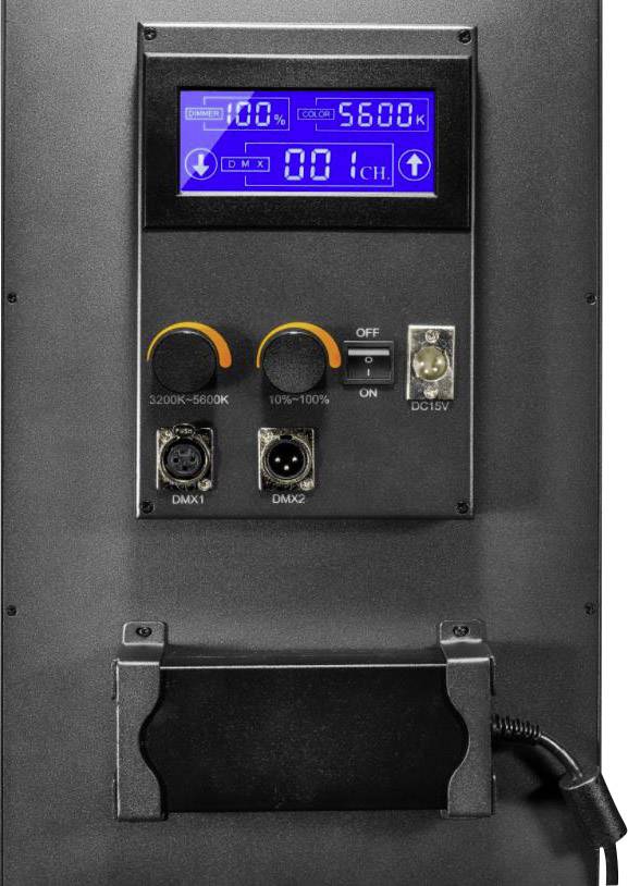 Walimex Pro 1200 Bi Color Flat LED video spotlight No. of LEDs=400-6