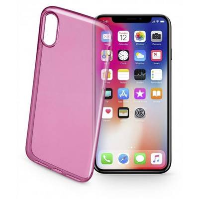 Cellularline COLORCIPH8P Apple Apple iPhone X Pink (transparent)