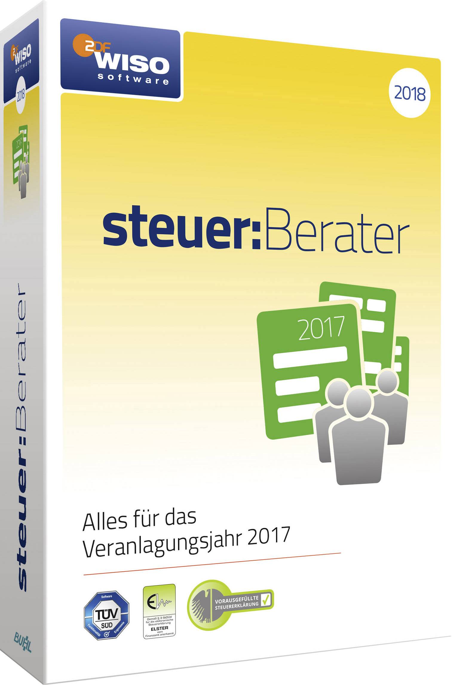 WISO Steuer:Berater 2018 Full version, 1 license Windows Control