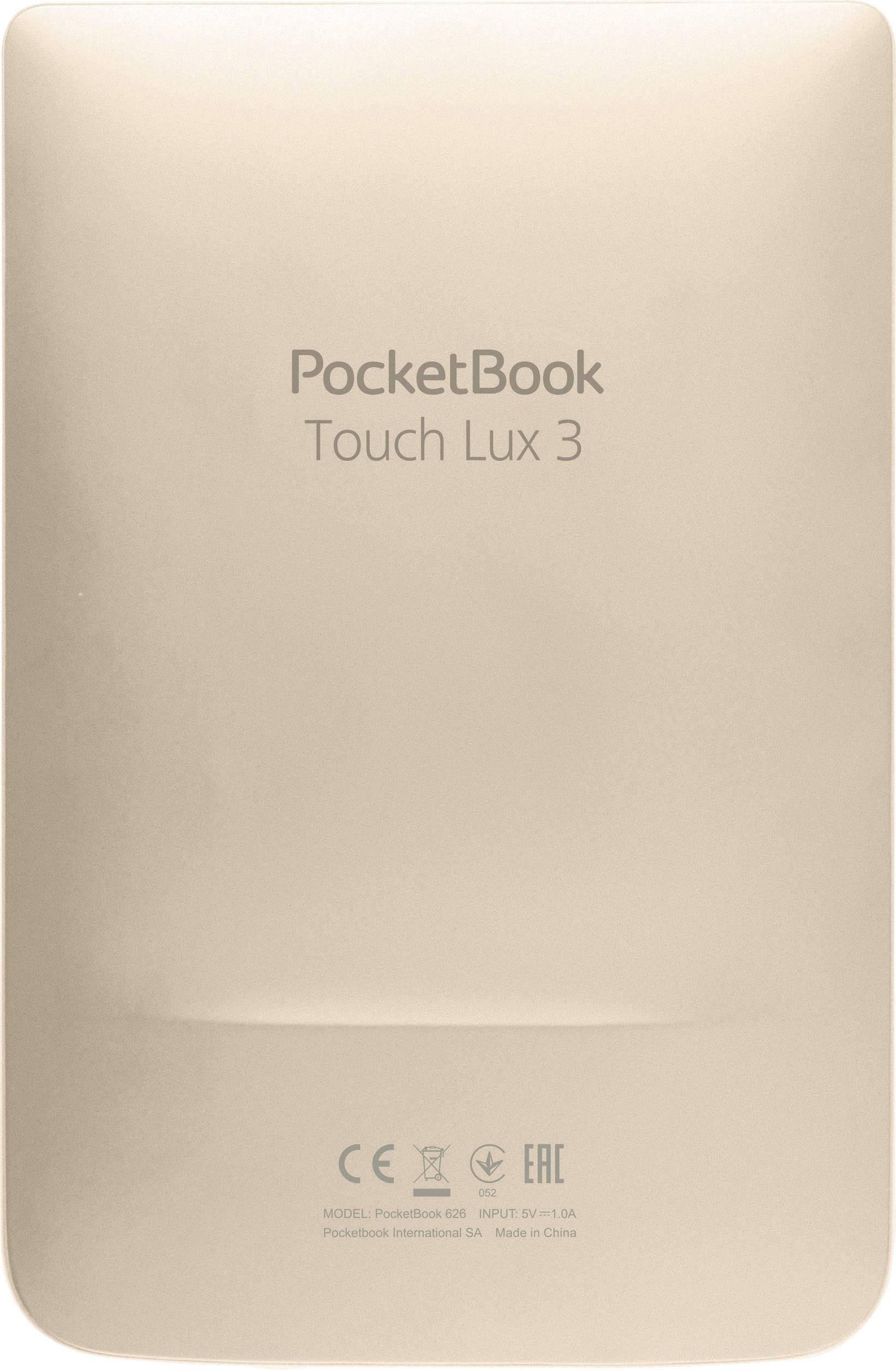 PocketBook Touch Lux 3 eBook reader 15.2 cm (6 inch) Gold (matt