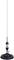 A car antenna with a magnetic base and metal rod, suitable for receiving CB radio and other radio waves.