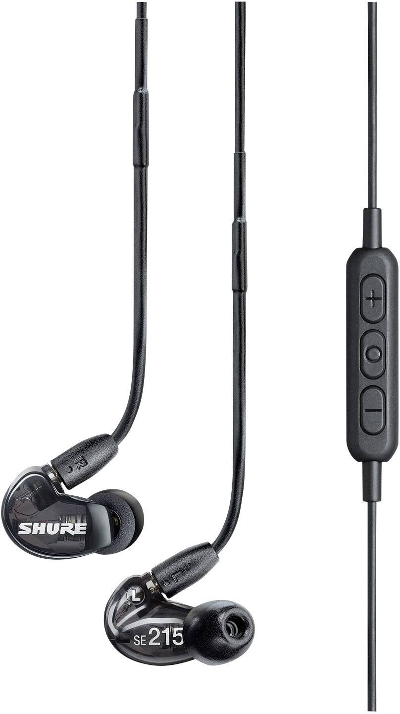 Shure SE215BT1 Inear headphones Bluetooth® (1075101) Black Noise