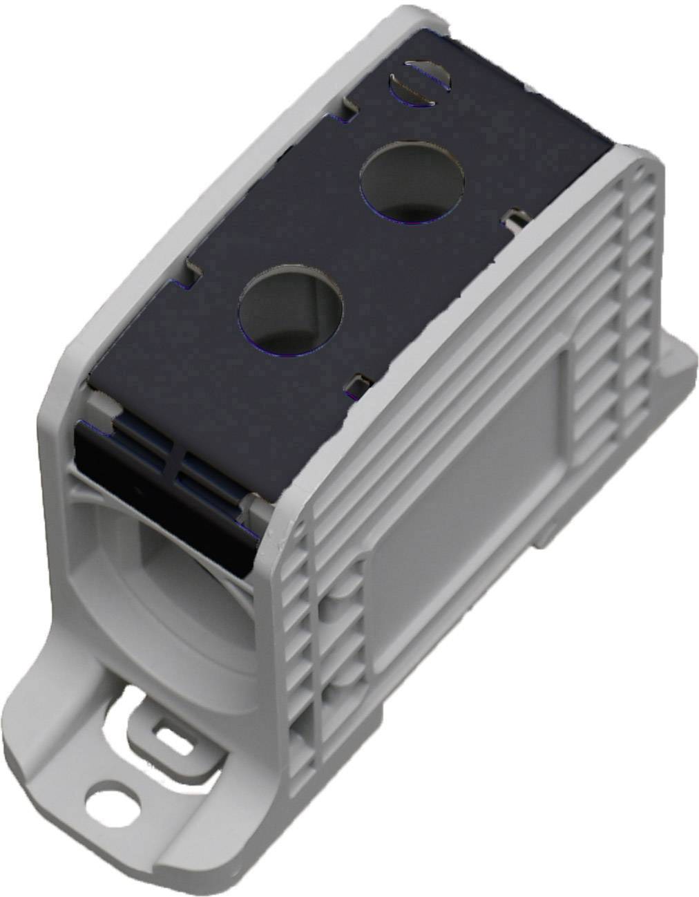 HoraeTec 087810-4-3 Terminal PA Grey-white (RAL 7035), Black 1-pin 310 A, 250 A 600 V Conductor type = L-0