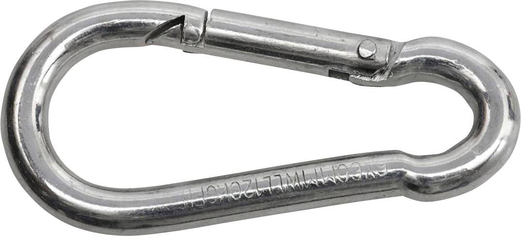 SWG 680 154 861 80 Fire brigade spring hook, galvanized steel (L x W) 60 mm x 6 mm