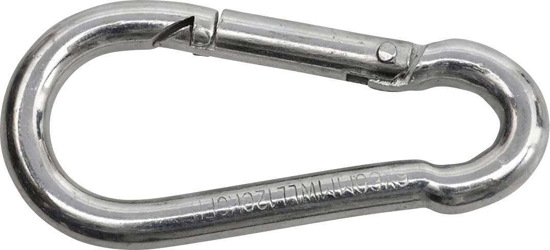 SWG 680 154 890 80 Fire brigade spring hook, galvanized steel (L x W) 90 mm x 9 mm