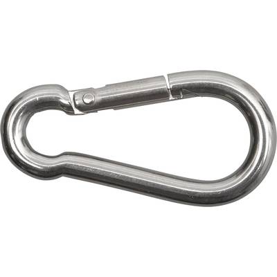 SWG 680 304 005 80 Fire brigade spring hook stainless steel A4  (L x W) 50 mm x 5 mm