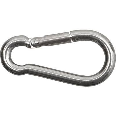 SWG 680 304 006 80 Fire brigade spring hook stainless steel A4  (L x W) 60 mm x 6 mm
