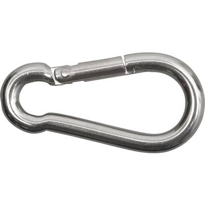 SWG 680 304 008 80 Fire brigade spring hook stainless steel A4  (L x W) 80 mm x 8 mm