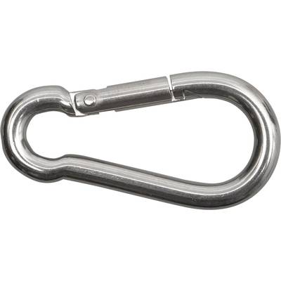 SWG 680 304 010 80 Fire brigade spring hook stainless steel A4  (L x W) 100 mm x 10 mm
