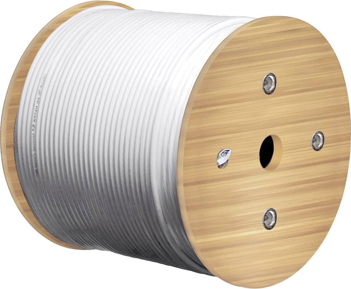 TRU COMPONENTS TC-7410936 Coax Outside diameter: 7.10 mm 75 Ω 110 dB White 500 m