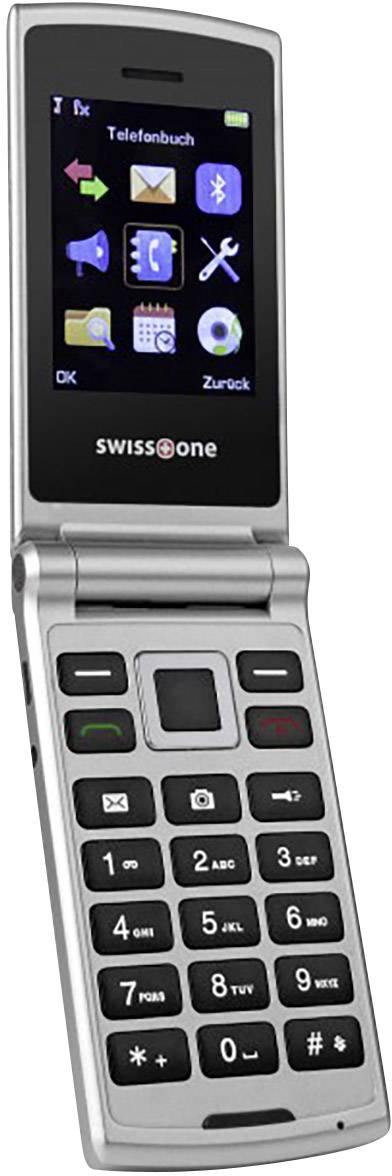 swisstone SC700 Flip top mobile phone Silver-2