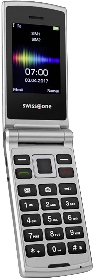 swisstone SC700 Flip top mobile phone Silver-3
