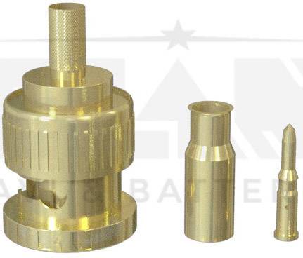 ELAN 408060 BNC connector Plug, straight 75 Ω 1 pc(s)