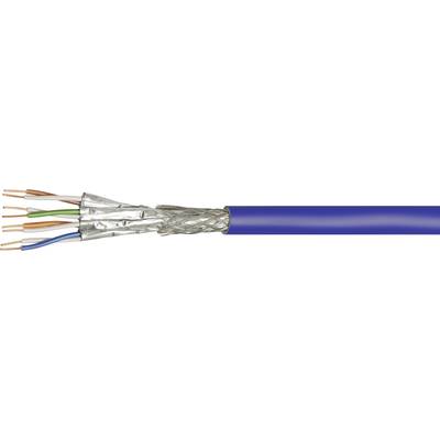Goobay 91893 Network cable CAT 7a S/FTP 4 x 2 x 0.32 mm² Blue 100 m