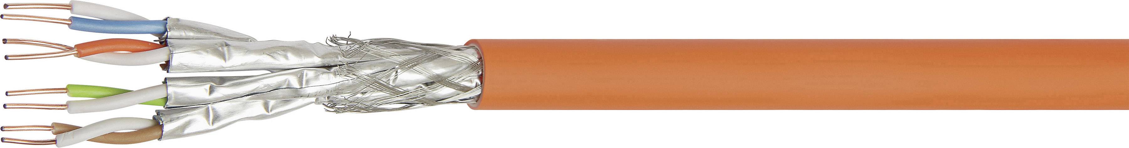 TRU COMPONENTS TC-7411016 Network cable CAT 7a S/FTP 4 x 2 x 0.25 mm² Orange 250 m