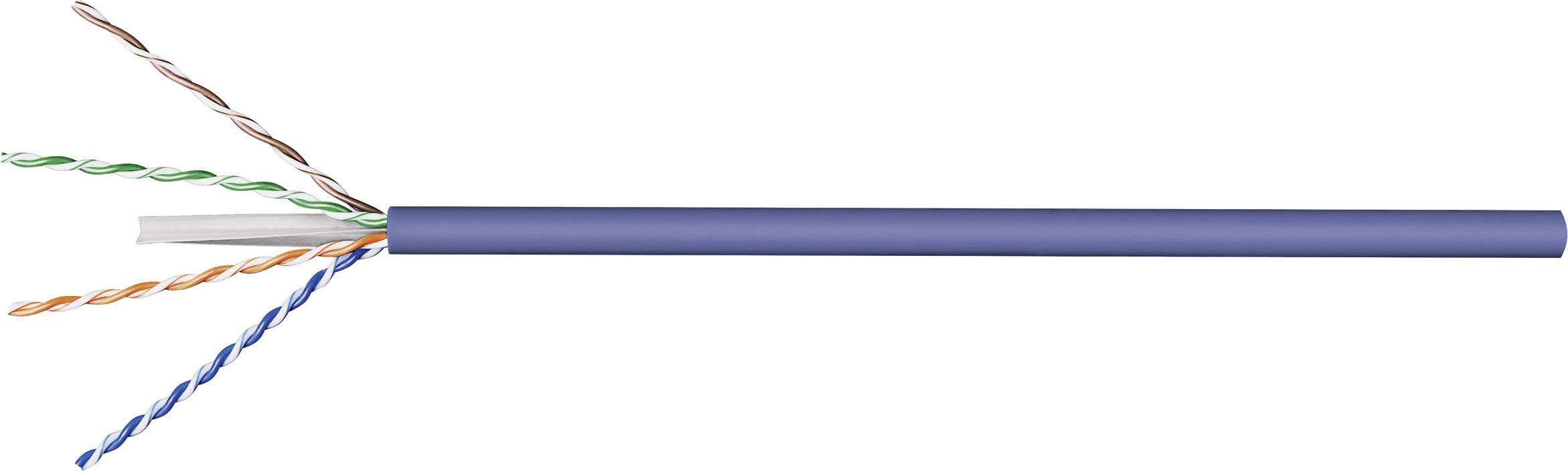 TRU COMPONENTS TC-7411052 Network cable CAT 6A U/UTP 4 x 2 x 0.25 mm² Blue 305 m