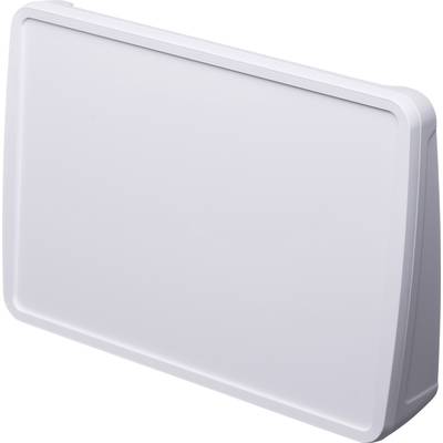 Grey, rectangular desk waste bin with rounded edges, without visible openings or logos.